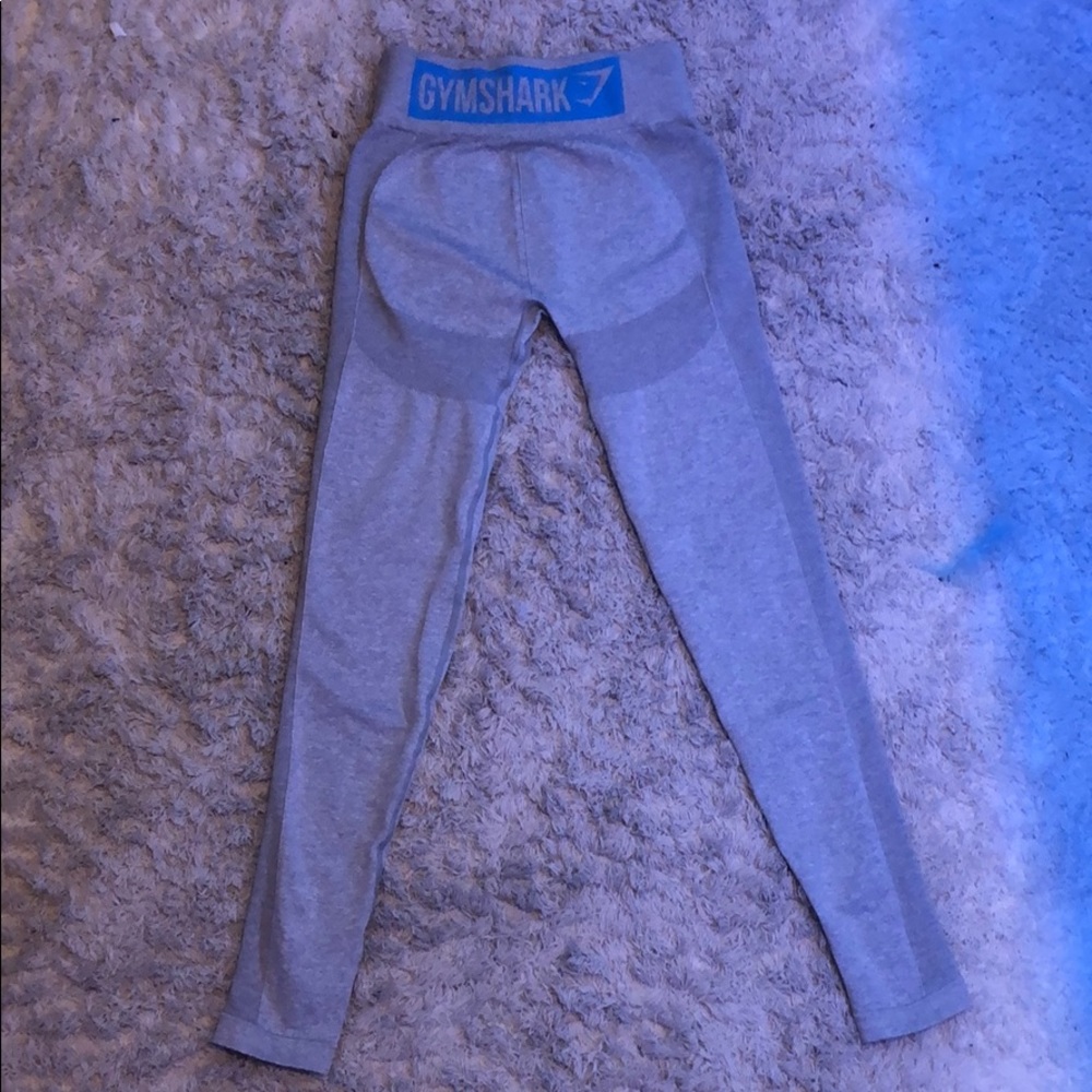 Gymshark flex leggings in light grey/ blue